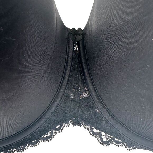 Auden Bra Lightly Lined Strapless Size 46D Black Underwired Removable Straps 46D - Picture 2 of 12